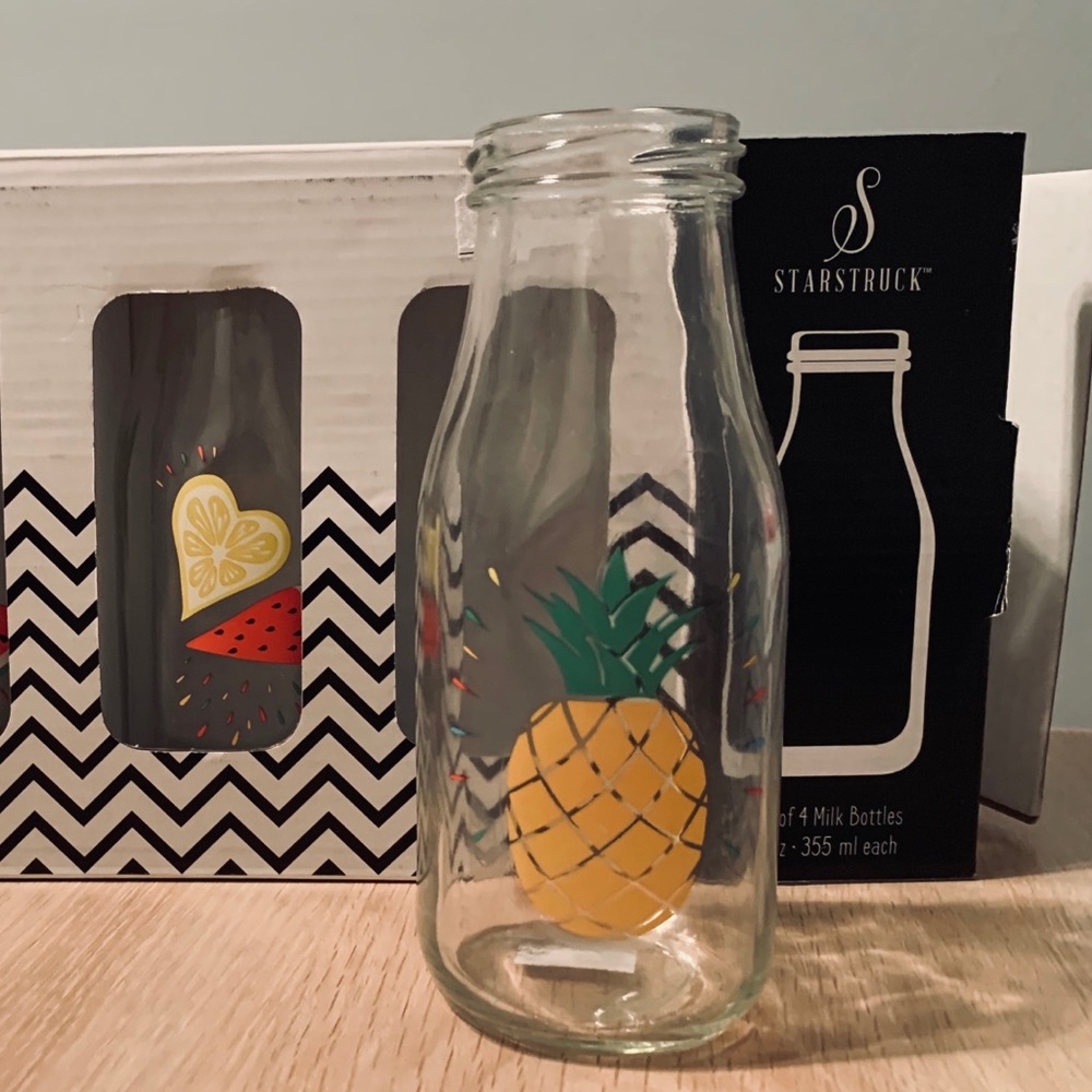 Home Essentials Assorted Fruit Milk Bottles